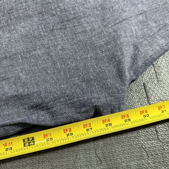 THML Linen Cotton Denim Wide Leg Pant With Embroidered Lace Design Medium - Picture 9 of 9